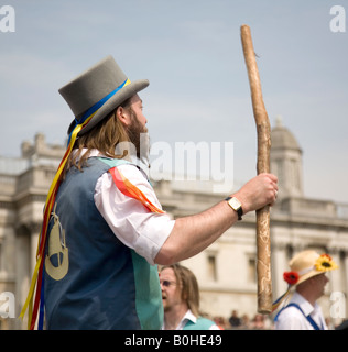 die jährlichen Westminster-Tag des Tanzes 10 05 08 in Trafalgar Sqaure London UK Stockfoto