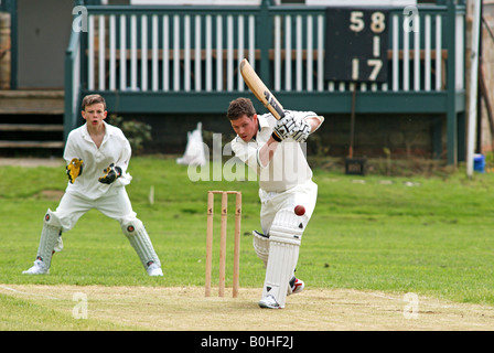 Dorf Cricket bei Stanton, Gloucestershire, England, UK Stockfoto