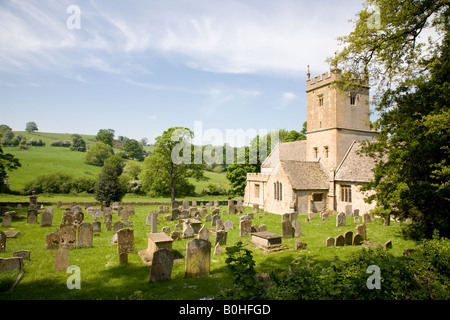 St. Eadburghas Kirche in der Nähe von Broadway in den cotswolds Stockfoto