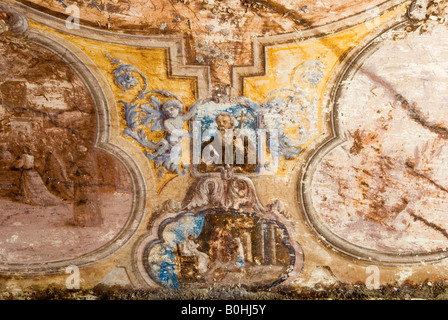 Fresken, in einer Höhle Kirche Chiesa di Piedigrotta, Pizzo, Kalabrien, Süditalien, Italien, Europa Stockfoto