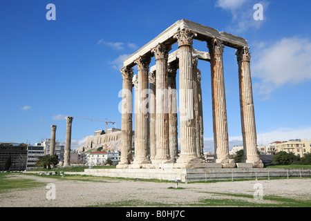 Stone Spalten, Olympieion, Athen, Griechenland Stockfoto