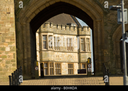 Battle Abbey in West Sussex UK, Schauplatz einer entscheidenden Schlacht zwischen Sachsen und Normannen in der englischen Geschichte, wo Harold starb Stockfoto