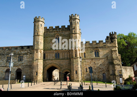 Battle Abbey in West Sussex UK, Schauplatz einer entscheidenden Schlacht zwischen Sachsen und Normannen in der englischen Geschichte, wo Harold starb Stockfoto