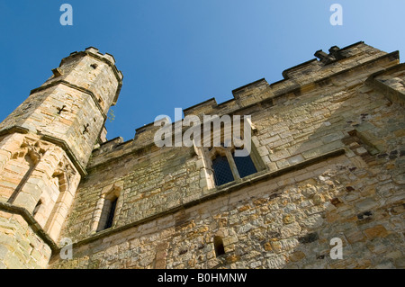 Battle Abbey in West Sussex UK, Schauplatz einer entscheidenden Schlacht zwischen Sachsen und Normannen in der englischen Geschichte, wo Harold starb Stockfoto