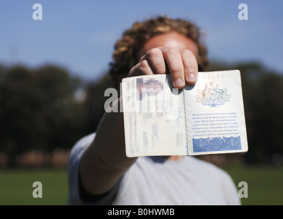 Visum zum Arbeiten und Leben im Vereinigten Königreich 12 05 2008 Stockfoto