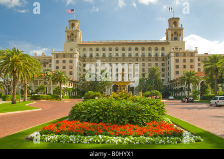 Der äußeren Vorderseite des Luxus-Breakers Hotel in Palm Beach Florida USA Stockfoto