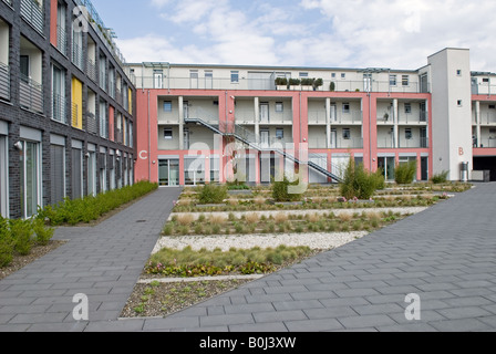 Rat, Gehäuse, mit Gärten, trockenheitsresistent, Herne, Nord Rhein Westfalen, Deutschland. Stockfoto