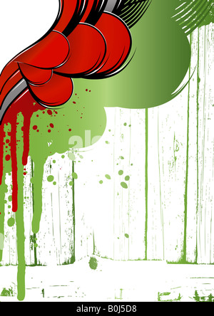 Vektor-Illustration eines Stlyish Flyer Hintergrund mit Textfreiraum Stockfoto