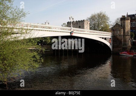 Lendal-Brücke, erbaut von Thomas Seite 1863 über den Fluss Ouse York North Yorkshire England uk Stockfoto