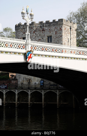 Lendal-Brücke, erbaut von Thomas Seite 1863 über den Fluss Ouse York North Yorkshire England uk Stockfoto