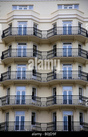 Balkon Fassade De Vere Grand Hotel Brighton Stadt Sussex England Großbritannien UK Stockfoto