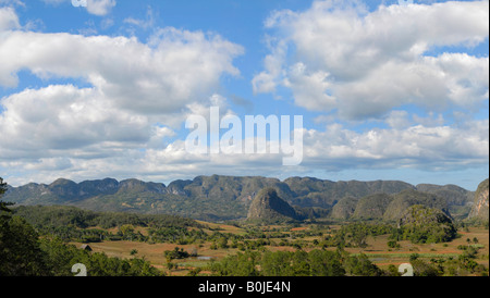 Weiten Blick auf Valle de vinales Kuba Stockfoto