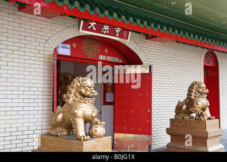 Mahayana buddhistischen Tempel in Chinatown Lower Manhattan New York City New York USA Stockfoto