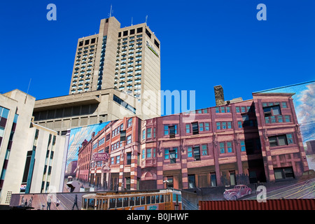 Wandgemälde von Charles Johnston Radisson Hotel Winnipeg Manitoba Kanada Stockfoto