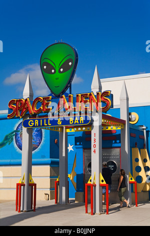 Leertaste Aliens Cafe Bismarck North Dakota USA Stockfoto