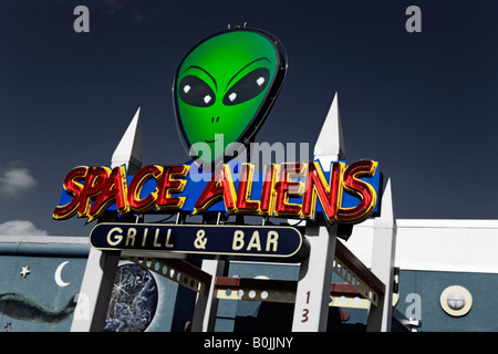 Leertaste Aliens Cafe Bismarck North Dakota USA Stockfoto