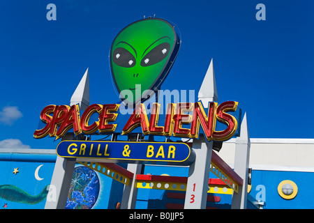 Leertaste Aliens Cafe Bismarck North Dakota USA Stockfoto