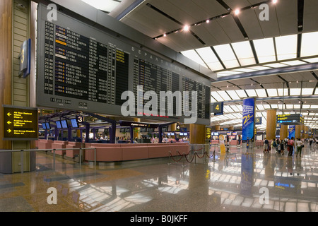 Abflughalle, Terminal 2, Flughafen Changi, Singapur Stockfoto