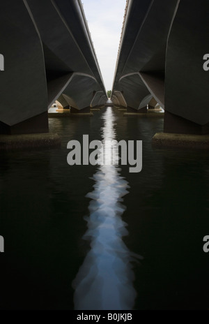 Brücke über den Singapore River Stockfoto