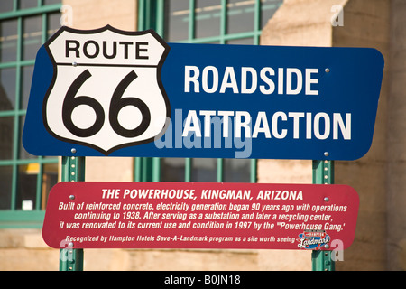 Powerhouse Visitor Center Route 66 Museum Kingman Stadt historische Route 66 Arizona USA Stockfoto