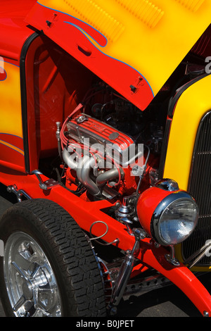 Motor von 1932 Ford 3 Fenster Stockfoto