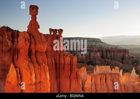 Bryce Canyon Nationalpark Thors Hammer bei Sonnenaufgang Stockfoto