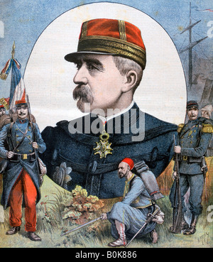 General Jacques Duchesne, Kommandant des französischen Expeditionskorps nach Madagaskar, 1894. Künstler: Henri Meyer Stockfoto