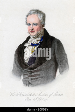 Alexander von Humboldt, preußischer Naturforscher und Explorer, (c19th Jahrhundert). Künstler: unbekannt Stockfoto