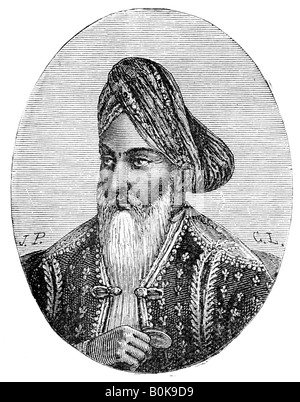 Dost Mahommed Khan, Herrscher von Afghanistan, 19. Artist: Unbekannt Stockfoto