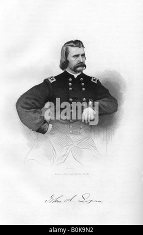 John Alexander Logan, Union Soldat und Politiker, 1862-1867. Artist: J Rogers Stockfoto