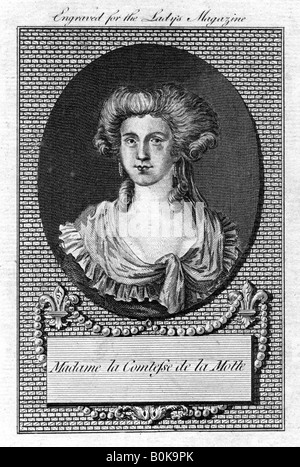 Gräfin de la Motte, Ende des 18. Jahrhunderts. Artist: Unbekannt Stockfoto