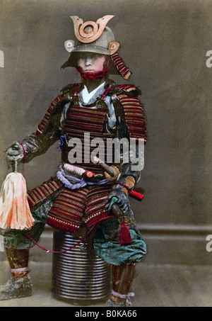 Ein Samurai Rüstung, Japan, 1882. Künstler: Felice Beato Stockfoto