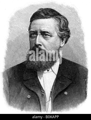 Wilhelm Liebknecht, deutscher Sozialdemokrat des 19. Jahrhunderts, (1903). Künstler: unbekannt Stockfoto