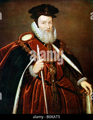 William Cecil, 1. Baron Burghley, 16. Jahrhundert (c1905). Künstler: unbekannt Stockfoto