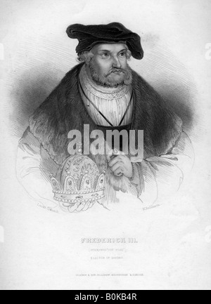 Friedrich III., Kurfürst von Sachsen, (1463-1525). Artist: H Robinson Stockfoto