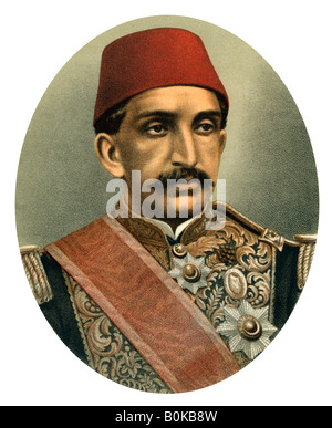 Abdul Hamid II, Sultan der Türkei, Ende des 19. Jahrhunderts. Künstler: unbekannt Stockfoto