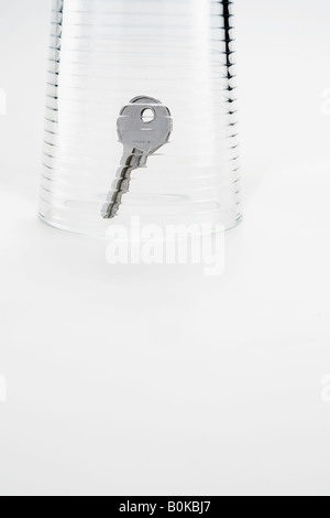 Taste unter Glas Stockfoto