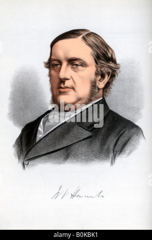 William Vernon Harcourt, der britischen Liberalen Staatsmann, c 1890. Artist: Cassell, Petter & Galpin Stockfoto