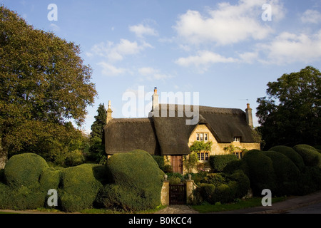 Reetdachhaus in Chipping Campden Gloucestershire Vereinigtes Königreich Stockfoto