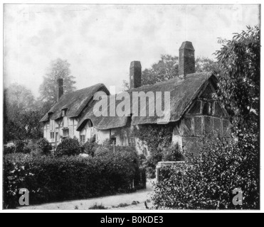 Anne Hathaway's Cottage, Stratford-On-Avon, England, Ende des 19. Jahrhunderts. Artist: John L Stoddard Stockfoto