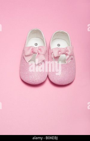 Rosa Baby Schuhe Stockfoto