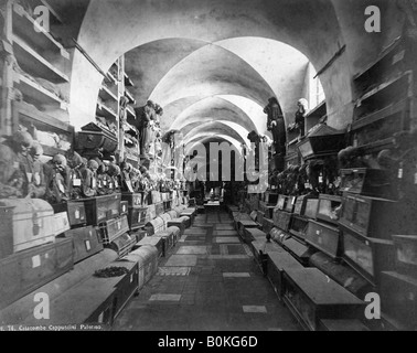 Katakomben der Kapuziner, Palermo, Italien, c 1910. Artist: Unbekannt Stockfoto