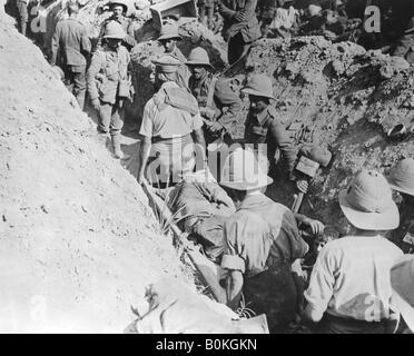 Transport von Verletzten, alliierten Operationen in den Dardanellen, Türkei, 1915-1916. Künstler: unbekannt Stockfoto