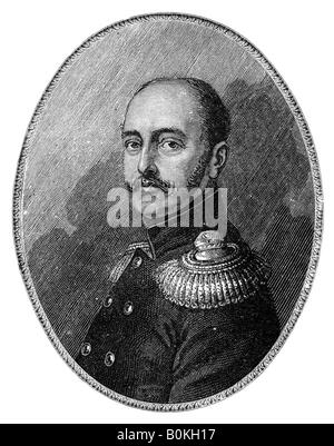 Der Kaiser Nicholas, (1796-1855), 19. Jahrhundert. Künstler: unbekannt Stockfoto