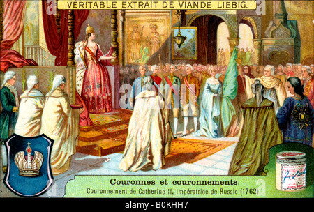 Die Krönung der Katharina II., Kaiserin von Russland 1762, (c 1900). Artist: Unbekannt Stockfoto