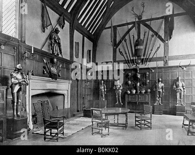 Die Halle bei Ockwells Manor, Berkshire, 1905. Artist: Unbekannt Stockfoto