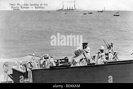 "Ihre Landung Majestäten im Apollo Bunder, Bombay, Indien, aus dem frühen 20. Jahrhundert. Artist: Unbekannt Stockfoto