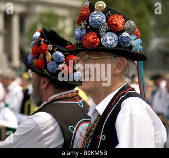 die jährlichen Westminster-Tag des Tanzes 10 05 08 in Trafalgar Sqaure London UK Stockfoto