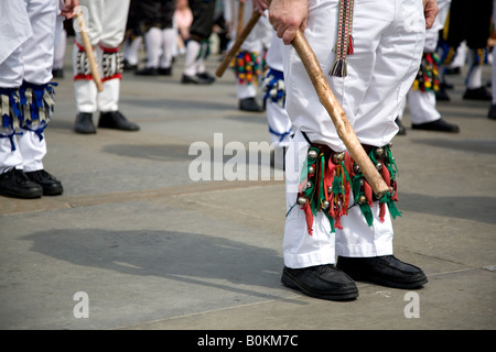 die jährlichen Westminster-Tag des Tanzes 10 05 08 in Trafalgar Sqaure London UK Stockfoto