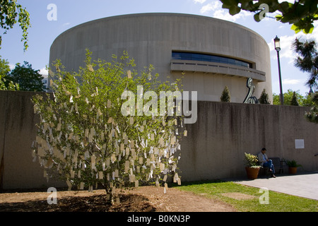 Wunsch-Baum für Washington D C von Yoko Ono im Hirshhorn Museum and Sculpture Garden-USA Stockfoto